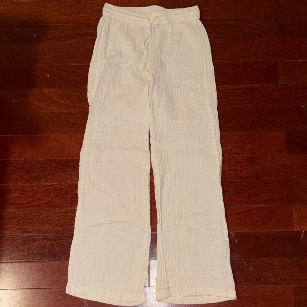 Kids Cream linen Pants